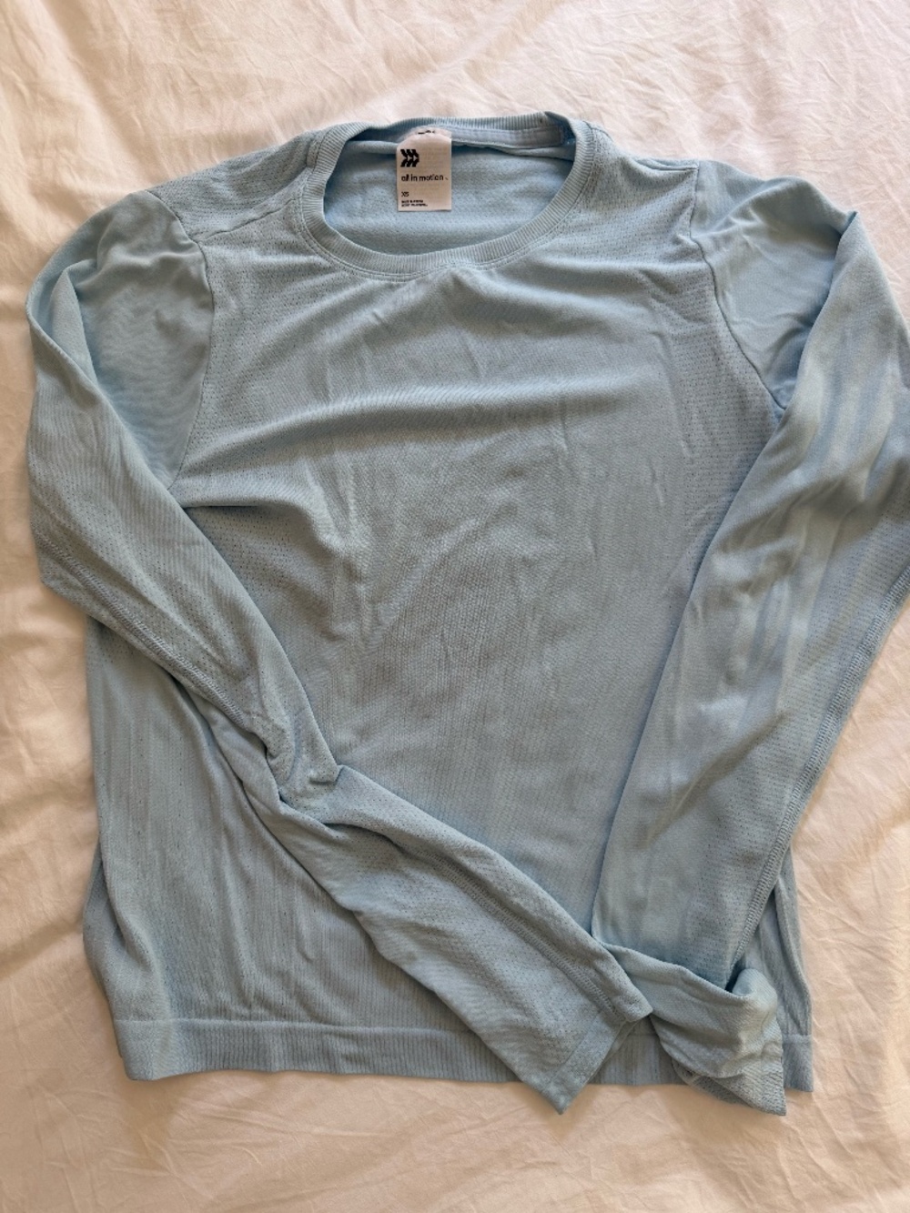 All in Motion - Light Blue Athletic Top XS
